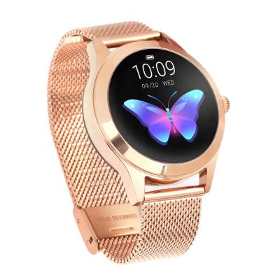 China Newest IP68 Touch Screen Women Smart Watch 2020 Bracelet Heart Rate Sleep Monitoring OEM Smartwatch Connect IOS Android KW10 for sale