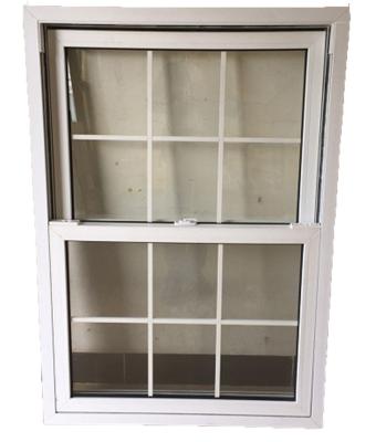 China Folding single hung window 48x60 low-e screen upvc soundproof profile white vinyl for home for sale