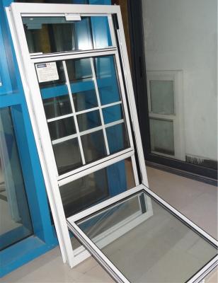 China Folding screen hurricane impact soundproof upvc double glazed double hung window for home for sale