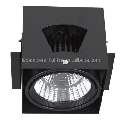 China Square Recessed Spotlights Cover 6W 9w GU10 LED dimmable Grille Light Fixture for sale