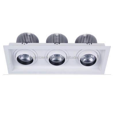 China led light aluminum 90w led moving 3 head beam spot head light ceiling light fittings spotlight for sale