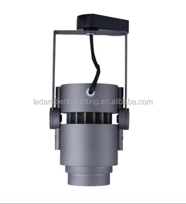 China 20w led track light gray color fitting for commercial use in showcase cob track light 3 phase 4 wire European style for sale