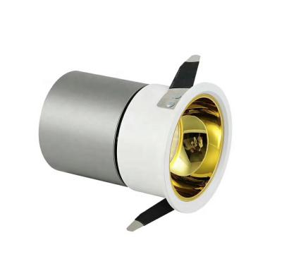 China Wall washer led downlight cob with 68mm box produce www xxx com 10w silver body color golden reflector for sale