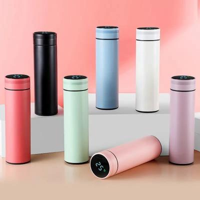 China Wholesale Custom Temperature Display 16Oz 17Oz Smart Thermos Bottle Water With Temperature With Printing Logo Custom for sale
