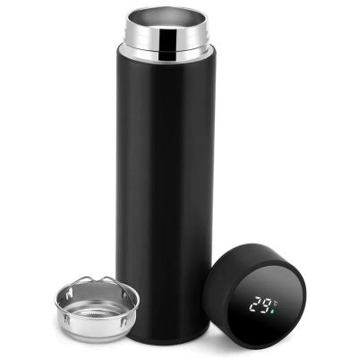 China Temperature Display 500ml Temperature Water Bottle With Double Insulated Temperature Display Custom Logo Stainless Wall for sale