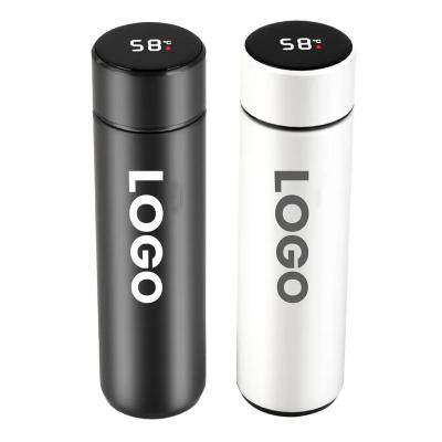 China Smart Temperature Display Vacuum Reminder Thermos Flask Led Display Stainless Steel Cup Smart Water Bottle With Reminder To Drink Water for sale