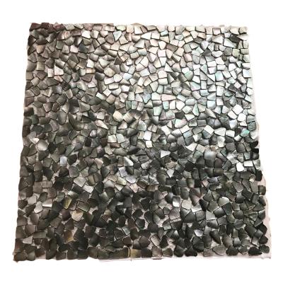 China Parquet mesh shell mosaic slabs random pearly abalone shell mosaic for sale