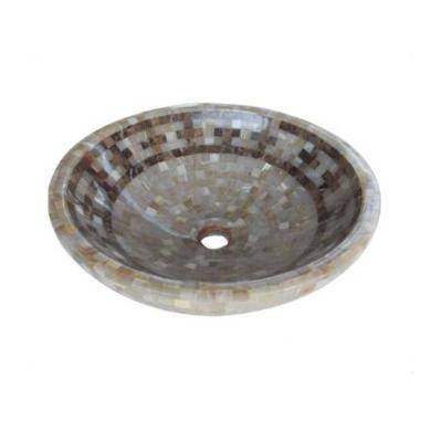 China Home Decor Marble Mosaic Sink Bathroom Sinks Mosaic Basin Wash Bowl Free Shipping for sale