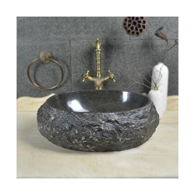 China Contemporary Art Design Round Lavatory Lavatory Sinks Natural Stone Drop In Natural Sink Granite Sink Split Surface for sale