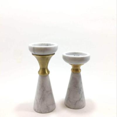 China China Marble Candle Holder Home Decor Stone Candlebrela Luxury Gift Office Decor for sale