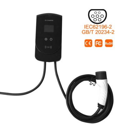 China EV Charging 3.5kw 16A Wallbox Charging Station Type - 2 EV Charger OCPP for sale