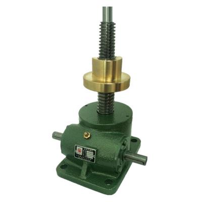 China Construction Material Stores SWL Worm Gear Elevator 2.5T/5T/10T/15T Worm Gear Screw Jack for sale