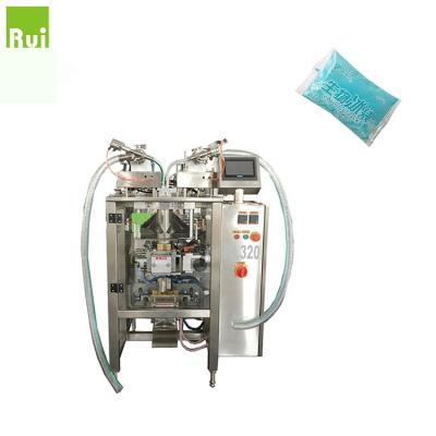 China RUI CHEMICAL PACKAGE RL320 CE approved vertical liquid water and sauce pouch packing machine with piston pump for sale