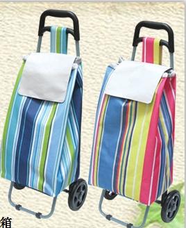 China Popular Trolley Shopping Bag Oxford fabric shopping bag Convenient Trolley shopping bag with wheels for sale