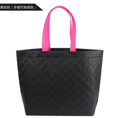 China Hot-selling Fancy Popular Foldable Non woven bag Shopping bag with Lattice emboss for sale