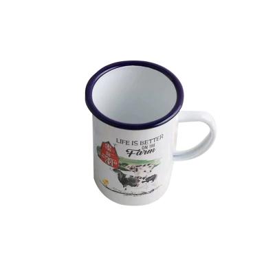 China Wholesale Custom Campfire Enamel Sustainable Cup Coffee Mug Enamelware12oz Campfire Mug for sale