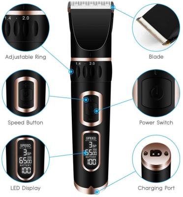 China Professional USB Interface Household Hairdresser Rechargeable Electric Trimmer for sale