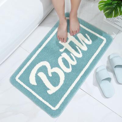 China Washable Bathroom Amazon Door Water Absorption Single Floor Non-slip Mat In The Bedroom Bed Mat Carpet Mat for sale