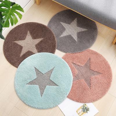 China Washable Round Bedroom Living Room Rug Floor Basket Mat Coffee Table Cover Bed Hanging Mat for sale