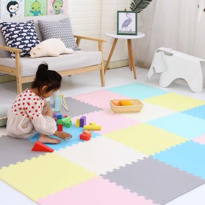 China Foam washable anti-fall crawling mat, climbing mat, household thickening infants and children quilting living room puzzle mats for sale