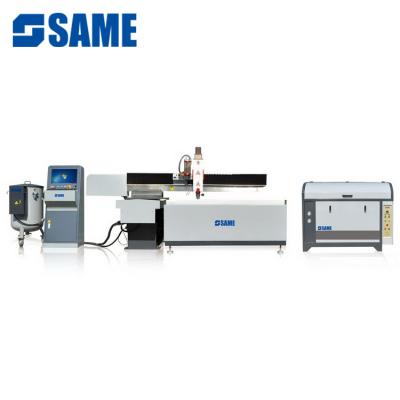 China Metal/Glass/Marble/Rubber/Ceramic Waterjet Cutting Machine With 420Mpa Intensifier High Pressure Pump 50HB-4020 for sale