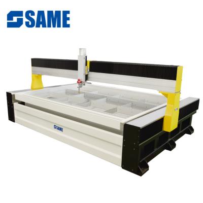 China Metal / Glass / Marble / Rubber / Ceramic AC 5 Axis Small CNC Waterjet Cutting Machine For Metal Aluminum Steel for sale