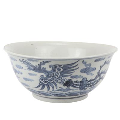 China Art Decor Antique Style Blue and White Antique Ceramic Bowl from RZFB26 for sale