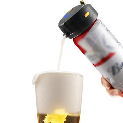 China Plastic Hot Sales Home Party Portable Electric Beer Dispensers Beer Foam Maker Canned Ultrasonic Beer Foamer for sale