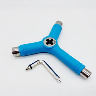 China High Quality Adult Skateboard Metal Y Tool With Multi Function Skate Steel Tools for sale