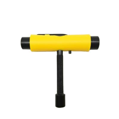 China Adult Professional Yellow Color Skateboard Wrench With Custom Design Skateboard T Tool for sale