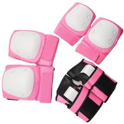 China EffEffectively Relieves Pain Of Custom Adjustable Safety Wrist Guards Elbow Impact Knee Protective Gear Set In Pink Color for sale