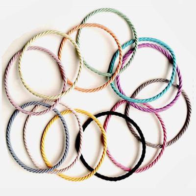 China Stretchy Hair Band Kids Hair Band Colorful Hair Ties Super Stretchy Small Hair Rope For Lady Girl for sale