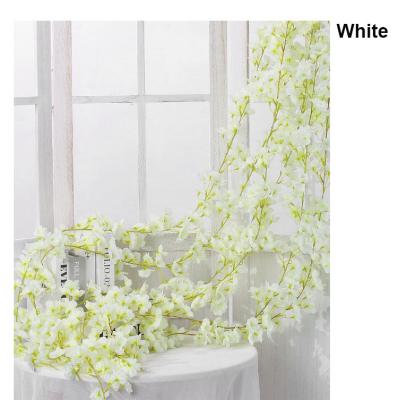 China 1.8m artificial silk cherry blossom garland for centerpiece and cherry blossom tree flowers wedding 4colors F18155-2 for sale