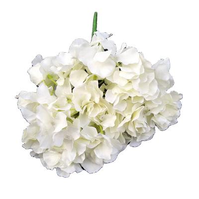 China Wedding and Home Decoration 5 Heads Artificial Silk Hydrangea Flower 46cm Tall for Wedding Decorations and Flower Arrangement L19510 for sale