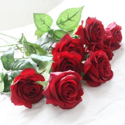 China Wholesale High Quality Artificial Rose Flower for Wedding Decorations and Valentine's Day for sale