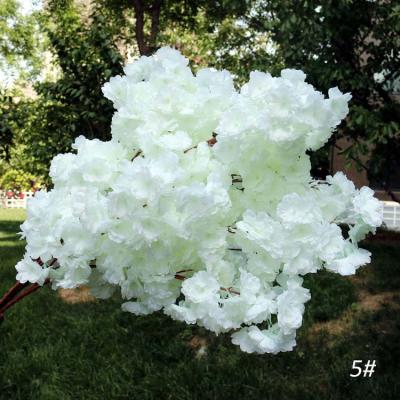 China Artificial silk cherry blossoms for centerpiece and cherry blossom tree flowers wedding 8colors for sale