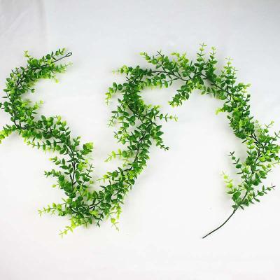 China AHP2048 Wholesale Waterproof Decorative Artificial Eucalyptus Leaves Garland for Flower Arrangements and Wedding 1.8m for sale