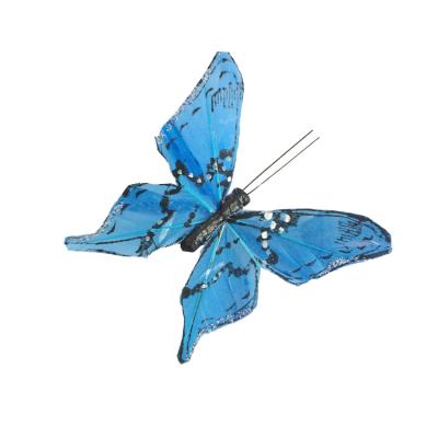 China Feather Assorted Colors Simulation Butterflies For Spring Weddings for sale