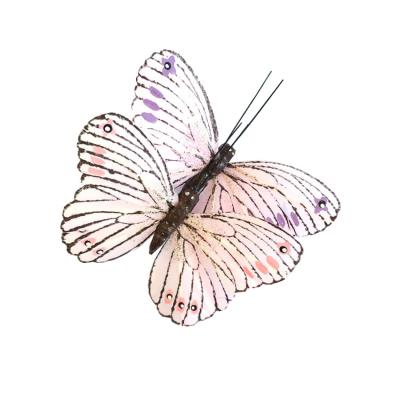 China Feather Assorted Colors Wedding Favor Butterfly For Wedding Centerpieces for sale