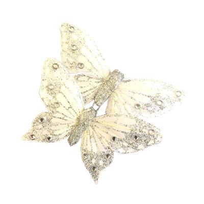 China Feather Assorted Colors Artificial Butterflies For Spring Weddings for sale