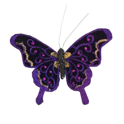 China Organza Hand-Crafted Simulation Butterfly For Floral Accessories for sale