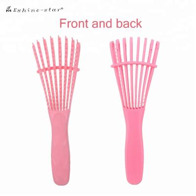 China Octopus Rubber Soft Flexible Comb Cushion Grip Teeth Detangling Hair Brush For Styling for sale