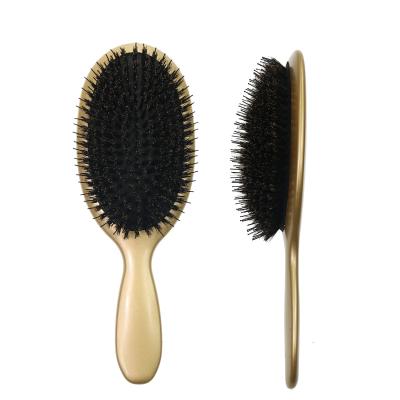 China Cushion Private Label Nature Boar With Soft Bristle Design Large Oval Cushion Extension Hair Brush For Women for sale