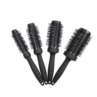 China Wholesale Compact Round Tube Comb Fashion Round Aluminum Barrel Beauty Tools Curling Hair Brush for sale