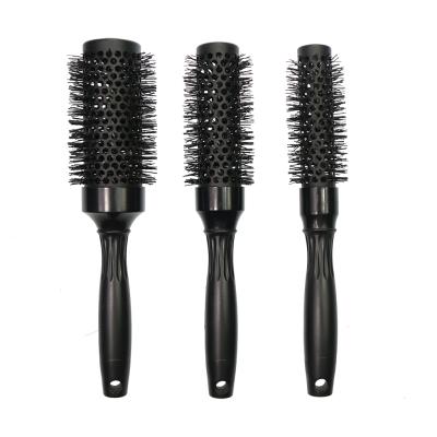 China Nano Round Professional Heat Resistant Ceramic Technology Brush Salon Ionic Ceramic Round Hair Brush for sale