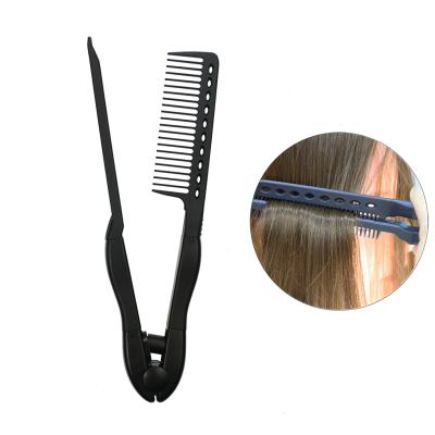 China Hair Type Straightening Combs DIY Hair Straightener Comb Salon Haircut Hairdressing Anti-Static Combs Brush Styling Tool for sale