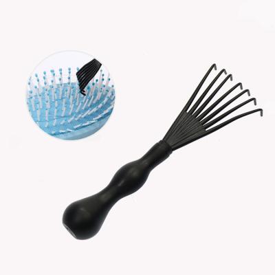 China Salon Barber Styling Cutting Tools New Hair Brush Mini Comb Cleaning Solvent Embedded Handle Tool Hair Brush Remover Plastic Hair Comb Accessories for sale