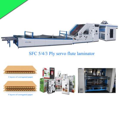 China Sfc1700 3 Layer Automatic Flute Laminator Machine For Corrugated Carton Box for sale