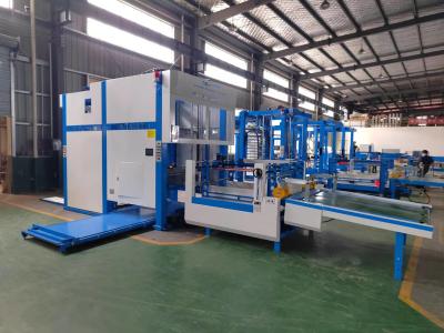 China Automatic Corrugated Paper Flip Flop Pallet Stacker And Collecting Machine en venta