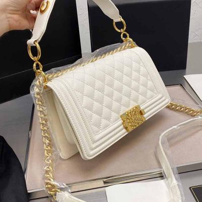 China Fashion Square Diamond Lattice Shoulder Chain Cross - Body Designer Handbags Famous Brands Cocos Handbag For Women for sale